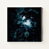Beautiful Moon Glow Though Trees ノートブック (裏面)