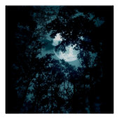 Beautiful Moon Glow Though Trees  ポスター (正面)