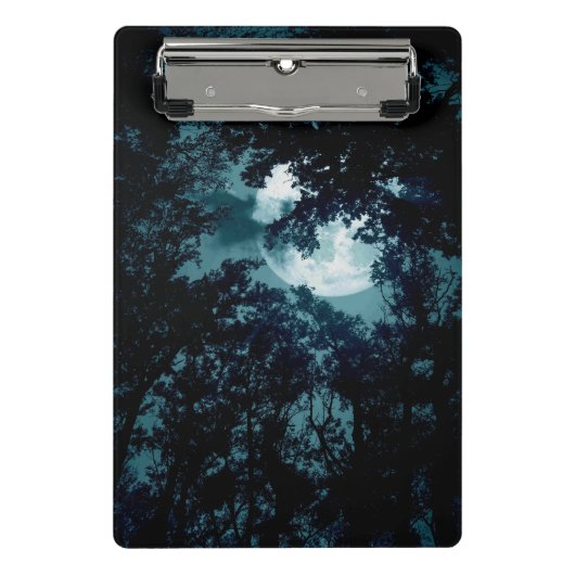 Beautiful Moon Glow Though Trees  ミニクリップボード (正面)
