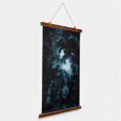 Beautiful Moon Glow Though Trees 吊り下げ型タペストリー (傾斜あり)