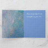 Beautiful Morning Glory Customizable Greeting Card カード (内部)