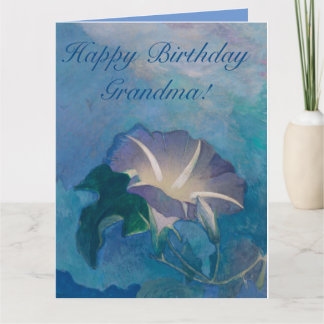 Beautiful Morning Glory Customizable Greeting Card カード