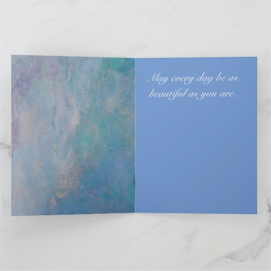 Beautiful Morning Glory Customizable Greeting Card カード (内部)