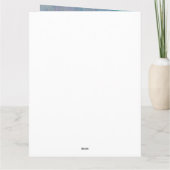 Beautiful Morning Glory Customizable Greeting Card カード (裏面)