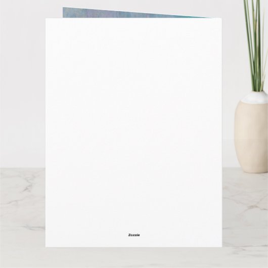 Beautiful Morning Glory Customizable Greeting Card カード (裏面)