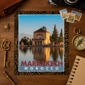 Beautiful+Moroccan+Marrakech+Menara+Architecture+f ポストカード