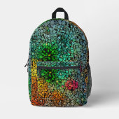 Beautiful mosaic プリントバックパック (正面)