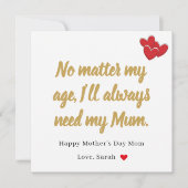 Beautiful Mother's Day Card From Daughter With Lov シーズンカード (正面)