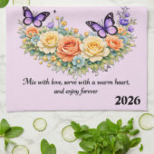 Beautiful Mother's Day Mom's Love キッチンタオル (折り畳み)