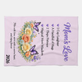 Beautiful Mother's Day Mom's Love キッチンタオル (横)