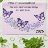 Beautiful Mother's Day Mother キッチンタオル (折り畳み)