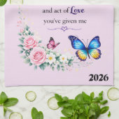 Beautiful Mother's Day Thank You キッチンタオル (折り畳み)