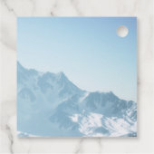 Beautiful Mountain Photography Winter Wedding フェイバータグ (裏面)