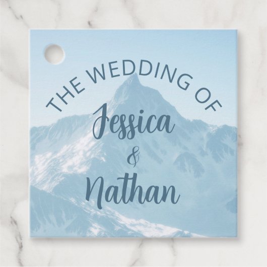 Beautiful Mountain Photography Winter Wedding フェイバータグ (正面)