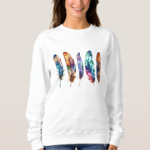 Beautiful Multicolor Boho Feathers - Graphic Art