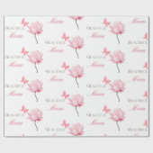 Beautiful Mum, Mothers Day and Birthday ラッピングペーパー (フラット)