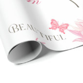 Beautiful Mum, Mothers Day and Birthday ラッピングペーパー (ロールコーナー)