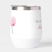 Beautiful Mum Pink Lotus, Mothers Day, Birthday (右面)