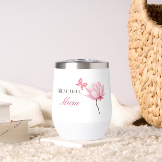 Beautiful Mum Pink Lotus, Mothers Day, Birthday (リビング (回転後))