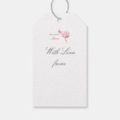 Beautiful Mum Pink Lotus, Mothers Day, Birthday ギフトタグ (裏面)