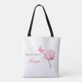 Beautiful Mum Pink Lotus, Mothers Day, Birthday トートバッグ (裏面)