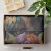 Beautiful mysterious black haired flower woman v2 薄葉紙 (ギフト)