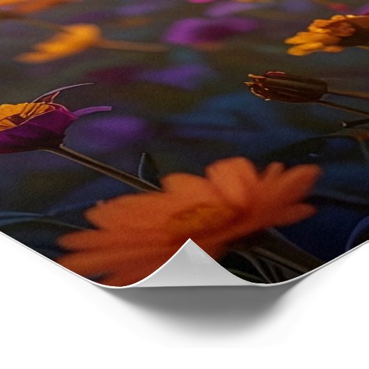 Beautiful Mythic Tiger Goddess with Saturn Rising ポスター (角)