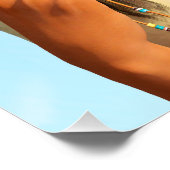 Beautiful Native American Woman Indigenous Outfit ポスター (コーナー)