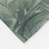 Beautiful nature inspired Endangered Macaw フリースブランケット (角)