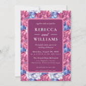 Beautiful Nature Peonies Wedding 招待状 (正面)