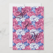 Beautiful Nature Peonies Wedding  招待状 (裏面)