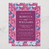 Beautiful Nature Peonies Wedding  招待状 (正面/裏面)