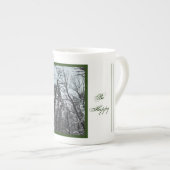 Beautiful nature snow in the woods Specialty Mug ボーンチャイナマグカップ (正面右)