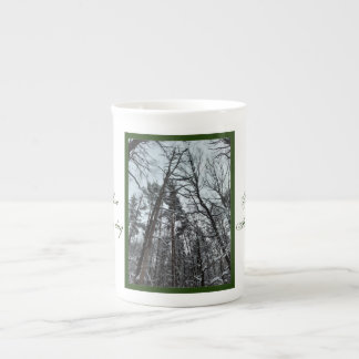 Beautiful nature snow in the woods Specialty Mug ボーンチャイナマグカップ