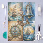 Beautiful Nautical Themed Decoupage 薄葉紙 (クラフト)