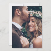 Beautiful Neutral Bohoフローラ写真 招待状 (裏面)