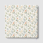 Beautiful Neutral, Earthy-Colored Wildflowers ゲストブック (裏面)