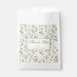 Beautiful Neutral Wildflowers Earthy Natural フェイバーバッグ