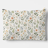 Beautiful Neutral Wildflowers in Soft Colors アクセサリーポーチ (裏面)