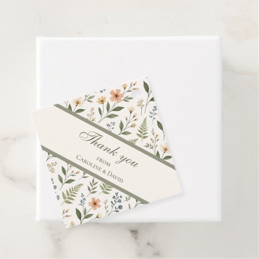 Beautiful Neutral Wildflowers in Soft Colors フェイバータグ (インサイチュ)