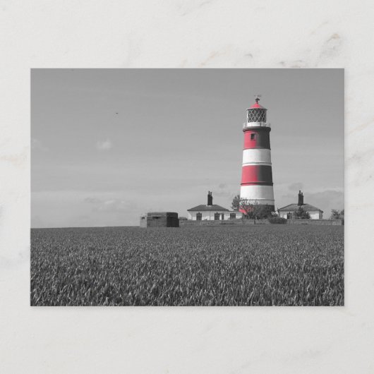 Beautiful Norfolk red & white lighthouse postcard ポストカード (正面)