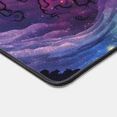 Beautiful Northern Lights Lit Sky Illustration デスクマット (コーナー)