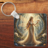 Beautiful November Topaz Fairy キーホルダー (正面)