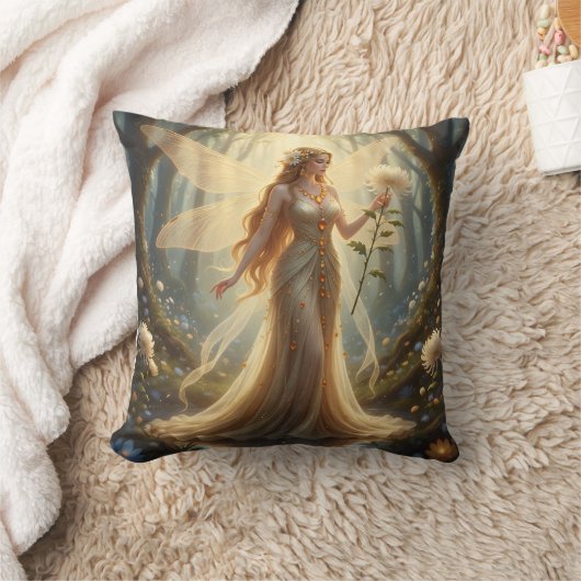 Beautiful November Topaz Fairy クッション (ブランケット)