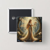 Beautiful November Topaz Fairy 缶バッジ (正面&裏面)