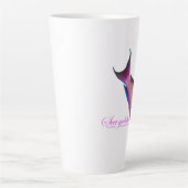 Beautiful nuptial coloring for the Sea goldy カフェラテマグ (正面)