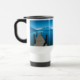 Beautiful Ocean Pier Travel Mug Design トラベルマグ