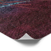 Beautiful ocean sunset. Portrait of young woman as ポスター (角)