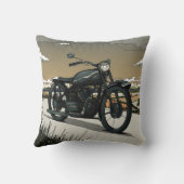 Beautiful Old Vintage Motorcycle クッション (裏面)