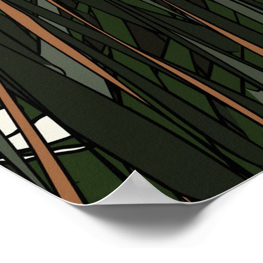 Beautiful Old Vintage Motorcycle ポスター (角)